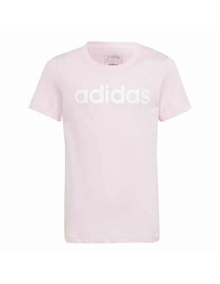Child's Short Sleeve T-Shirt Adidas G Lin T Pink
