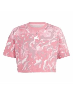 Child's Short Sleeve T-Shirt Adidas Jg Fi Aop Pink