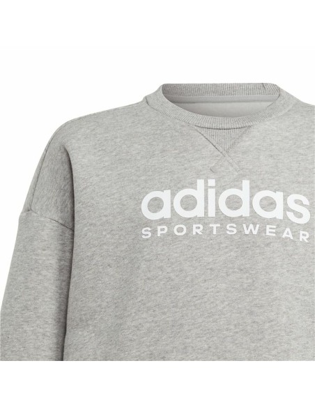 Hoodless Sweatshirt for Girls Adidas All Szn Crew Grey