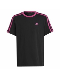 Child's Short Sleeve T-Shirt Adidas Essentials Black