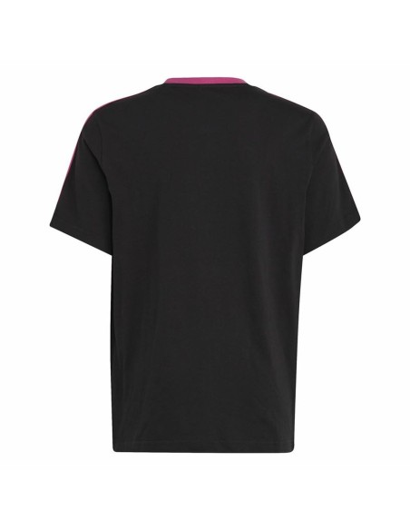 Child's Short Sleeve T-Shirt Adidas Essentials Black