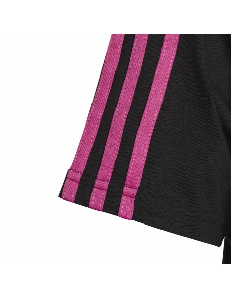 Child's Short Sleeve T-Shirt Adidas Essentials Black