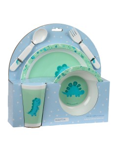 Children's dish set Safta Dino Polyester 26 x 26 x 9 cm