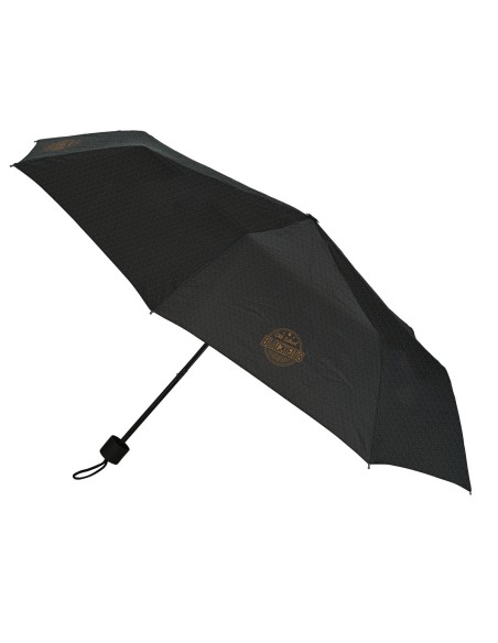 Foldable Umbrella BlackFit8 Old school Black Grey Ø 98 cm