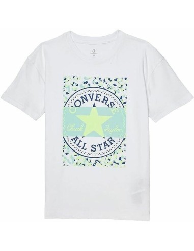 Child's Short Sleeve T-Shirt Converse Boyfriend Graphicrt White