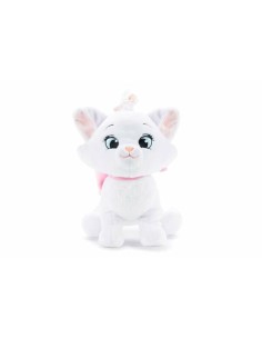 Fluffy toy Disney Cakey Cat 25 cm White Polyester
