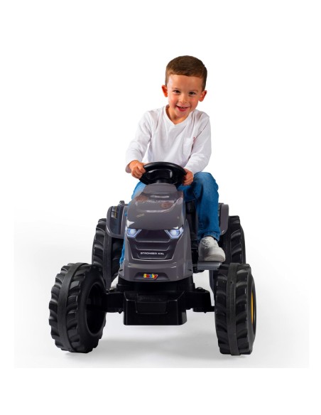 Pedal Tractor Smoby Stronger XXL Grey 161 x 56 cm Trailer