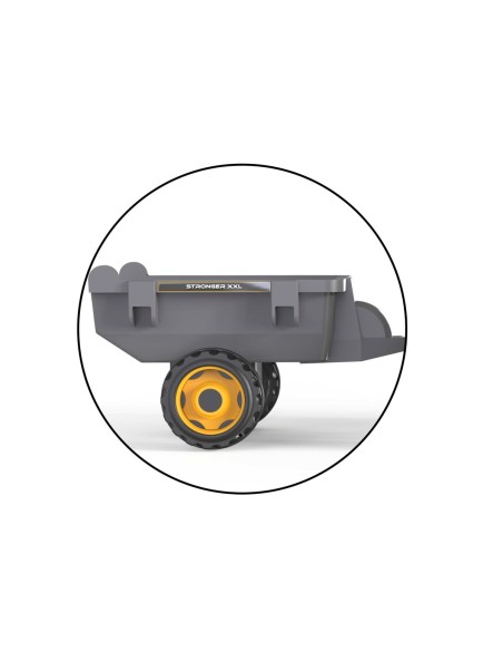 Pedal Tractor Smoby Stronger XXL Grey 161 x 56 cm Trailer