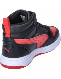 Sports Shoes for Kids Puma Rebound V6 Mid Black Red 2