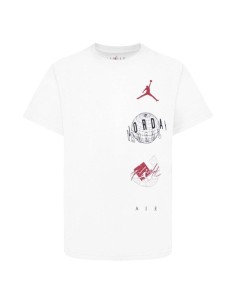 Child's Short Sleeve T-Shirt Nike JDB AIR GLOBE JORDAN SS TEE 95D121 001 White