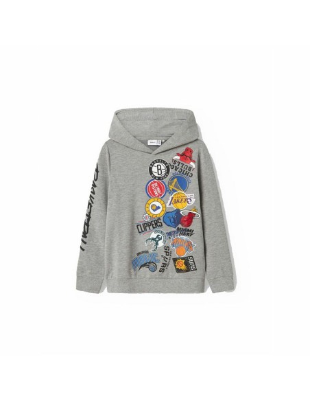 Children’s Hoodie Name It Light grey