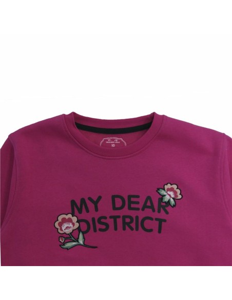 Hoodless Sweatshirt for Girls Softee Lunar Infantil Dark pink