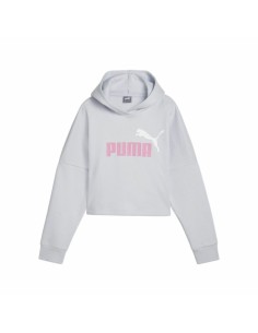 Hooded Sweatshirt for Girls Puma Ess Logo Cropped Hoodie G