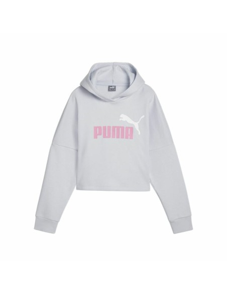 Hooded Sweatshirt for Girls Puma Ess Logo Cropped Hoodie G