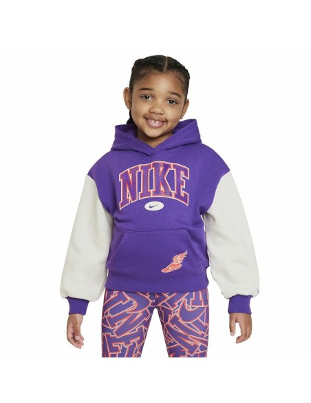 Hooded Sweatshirt for Girls Nike Join The Club Violet