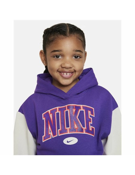 Hooded Sweatshirt for Girls Nike Join The Club Violet