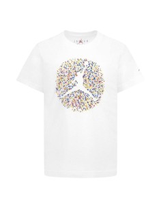 Child's Short Sleeve T-Shirt Nike JDB POOLSIDE JUMPMAN SS TEE 95D122 001 White