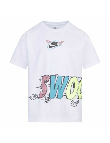 Child's Short Sleeve T-Shirt Nike KT-S/S Knit White