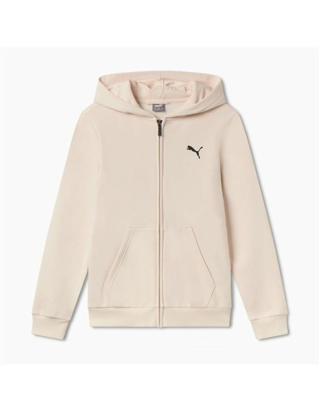 Children's Jacket Puma Essentials+ Graphic Hoodie Fz Beige