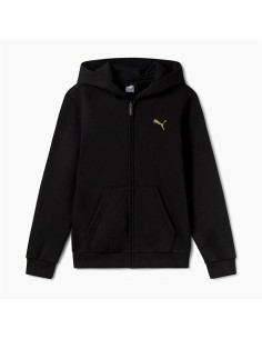 Children's Jacket Puma Essentials+ Graphic Hoodie Fz Black