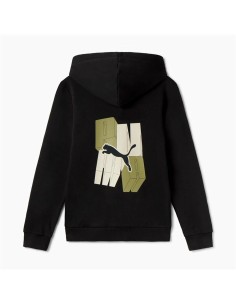 Children's Jacket Puma Essentials+ Graphic Hoodie Fz Black 2