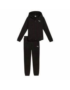 Children’s Tracksuit Puma Hooded Sweat Suit Flecce Cl Black