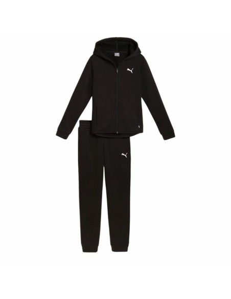 Children’s Tracksuit Puma Hooded Sweat Suit Flecce Cl Black