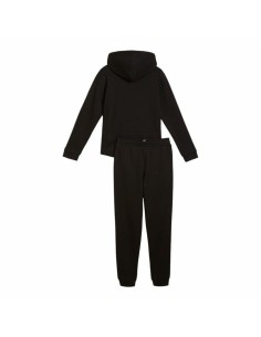Children’s Tracksuit Puma Hooded Sweat Suit Flecce Cl Black 2