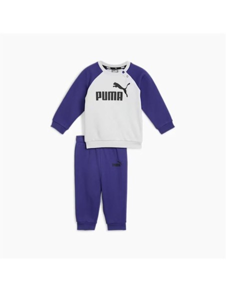 Children’s Tracksuit Puma Minicats Ess Raglan Jogger Fl Navy Blue