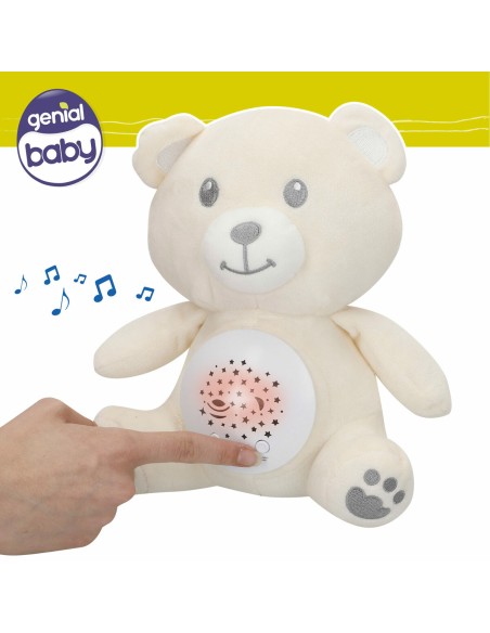 Plush Toy Projector Colorbaby Plush Plastic 20 x 25 x 12 cm (4 Units)