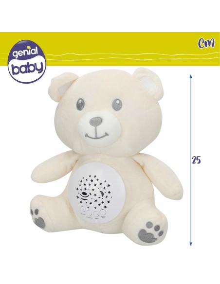 Plush Toy Projector Colorbaby Plush Plastic 20 x 25 x 12 cm (4 Units)