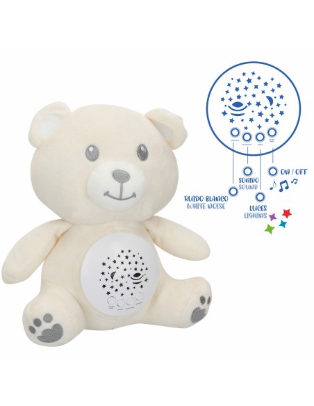Plush Toy Projector Colorbaby Plush Plastic 20 x 25 x 12 cm (4 Units)