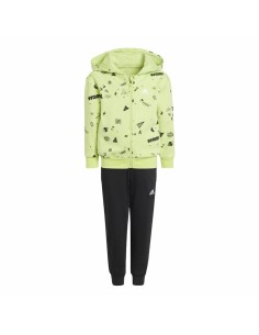 Children’s Tracksuit Adidas Lk Bluv Q3 Green 2 Pieces
