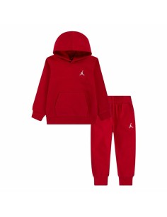 Sports Outfit for Baby Jordan MJ Brklyn Fleecec Pullover Set Red 2 Pieces