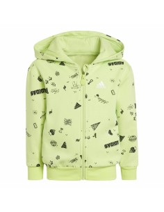 Children’s Tracksuit Adidas Lk Bluv Q3 Green 2 Pieces 2