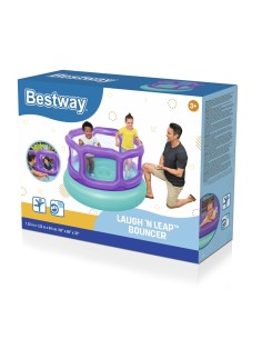 Bestway Inflatable Bouncer with Balls 152x152x84 cm +3 Years Indoor & Garden 52646 2