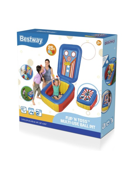 Bestway Inflatable Kids Pool with Balls 110x81x62 cm +2 Years Garden 52635