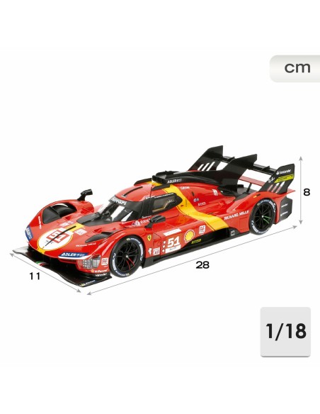 Car Bburago Ferrari Racing 499 LMH 51 1:18