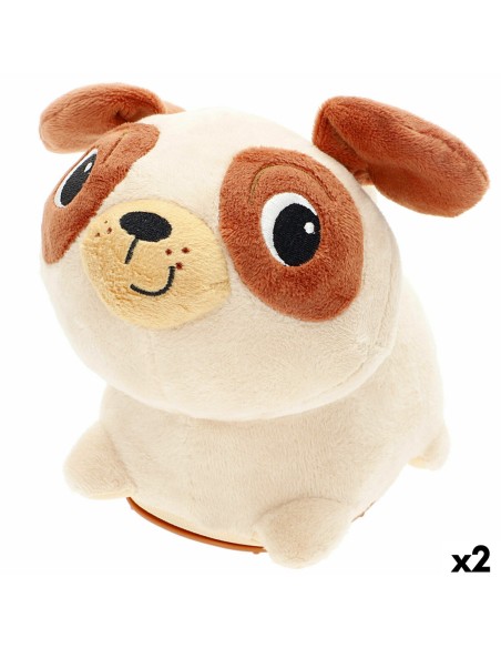 Motion-animated Stuffed Animal Winfun Plush Plastic 17 x 15 x 13 cm (2 Units)