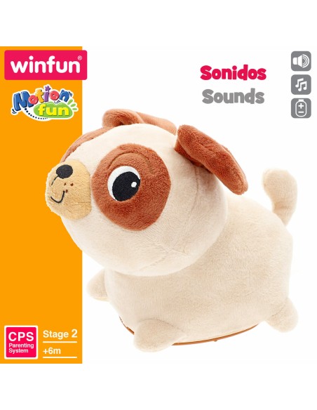 Motion-animated Stuffed Animal Winfun Plush Plastic 17 x 15 x 13 cm (2 Units)