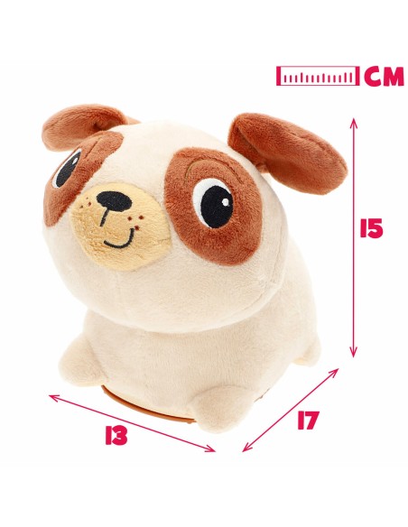 Motion-animated Stuffed Animal Winfun Plush Plastic 17 x 15 x 13 cm (2 Units)