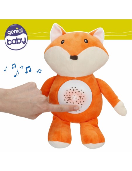 Plush Toy Projector Colorbaby Plush Plastic 25 x 27 x 13 cm (4 Units)