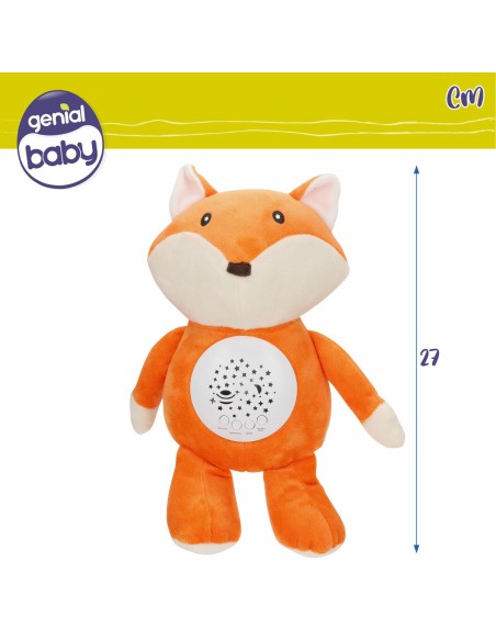 Plush Toy Projector Colorbaby Plush Plastic 25 x 27 x 13 cm (4 Units)