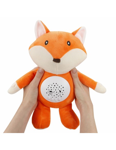 Plush Toy Projector Colorbaby Plush Plastic 25 x 27 x 13 cm (4 Units)