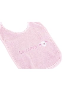 Bib Set Home ESPRIT Pink Sky blue Cotton 19 x 29 x 3 cm (4 Units) 2
