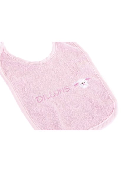 Bib Set Home ESPRIT Pink Sky blue Cotton 19 x 29 x 3 cm (4 Units)