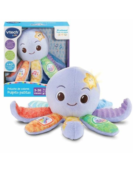 Fluffy toy Vtech Textile Octopus 20,5 x 17,6 x 11 cm