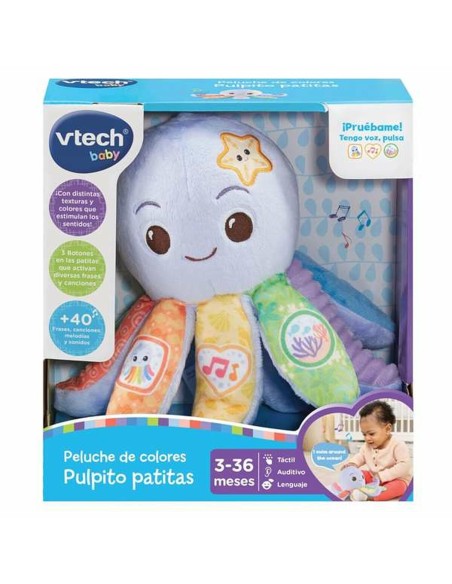 Fluffy toy Vtech Textile Octopus 20,5 x 17,6 x 11 cm