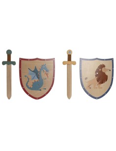 Toy Sword Home ESPRIT 28 x 0,5 x 33,5 cm (2 Units)
