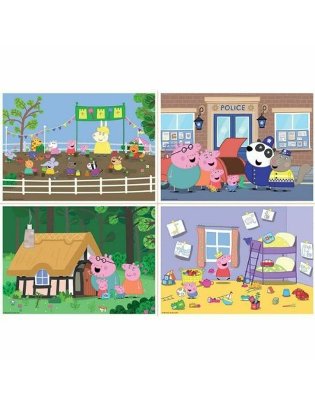 4-Puzzle Set Peppa Pig 80 Pieces